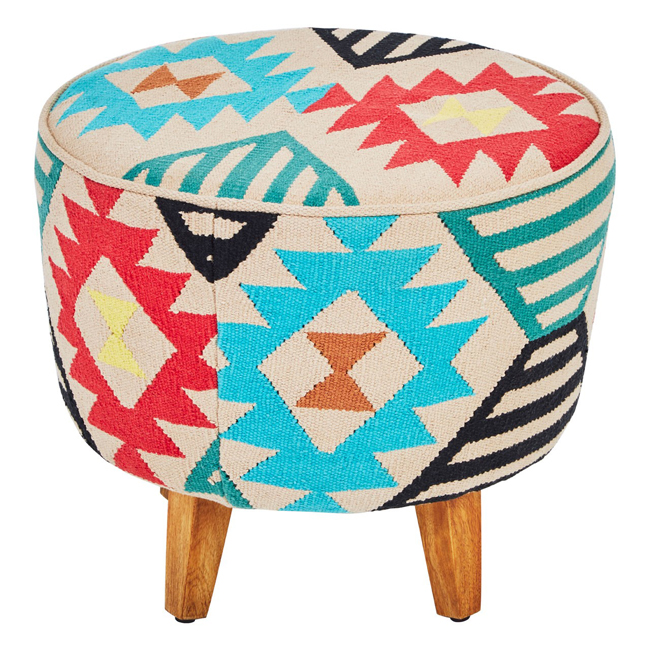 Colourful footstool cheap